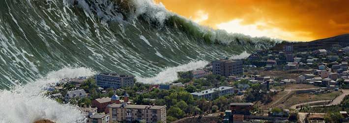 Soñar con un tsunami