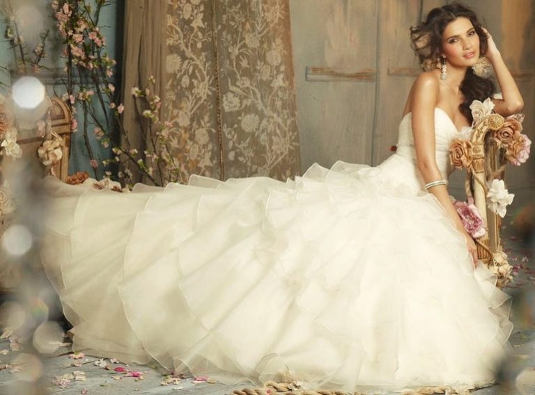 ¿Cuál es el sueño de una mujer en un vestido de novia?